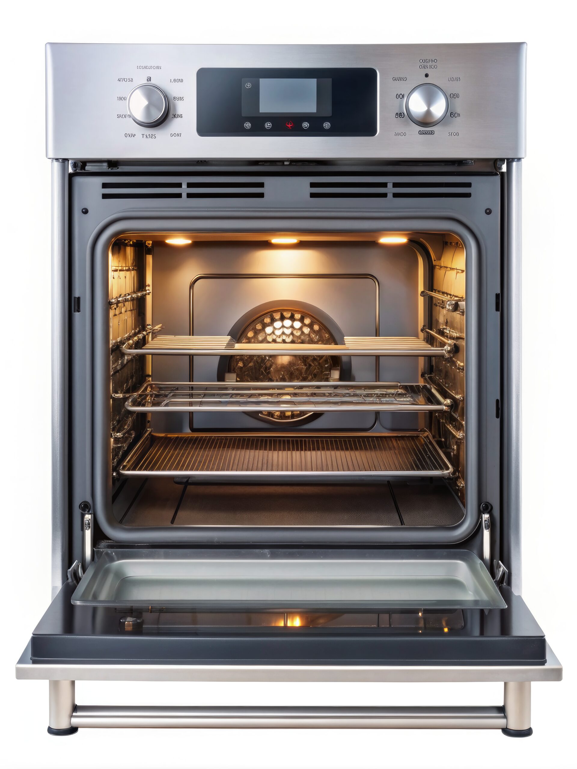 modern stainless steel oven